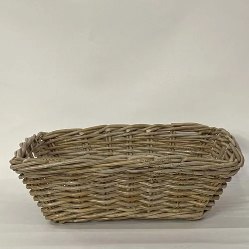 Gray Wash Wicker Basket - BSKT67