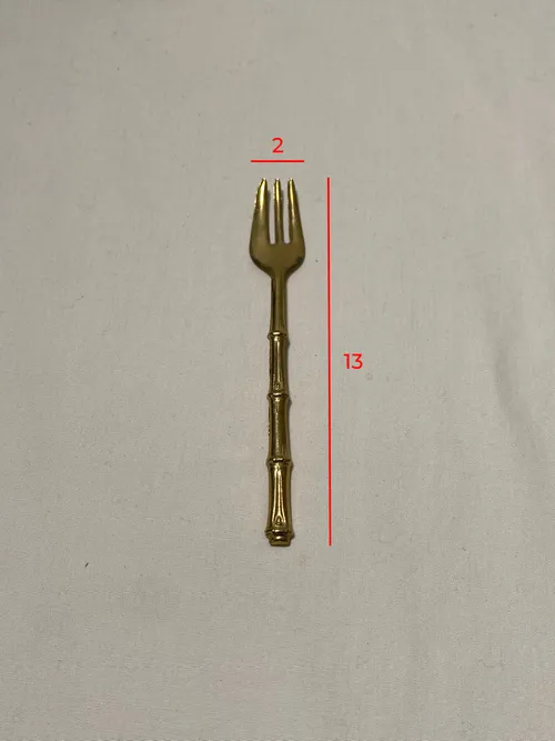 Set 4 forchette color oro