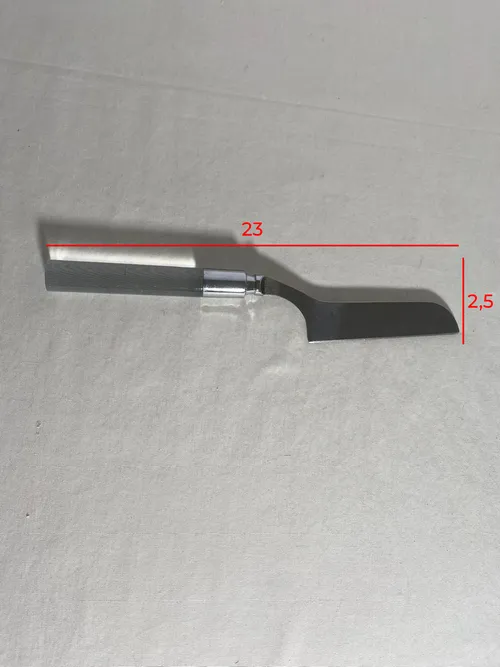 Coltello manico trasparente