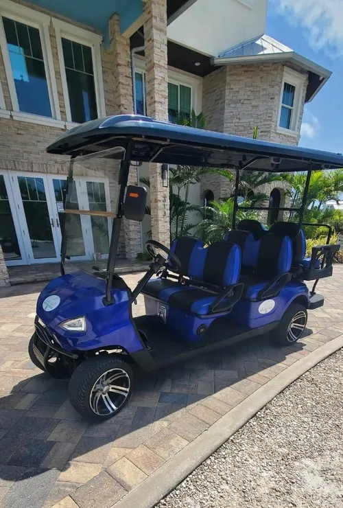 Golf Cart #2 Blue 6-Seater