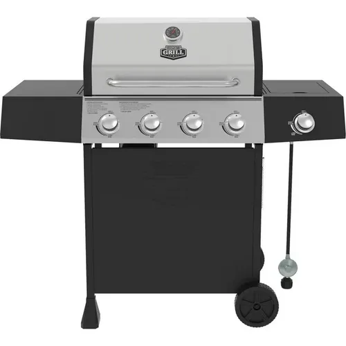 Barbeque with side burner
