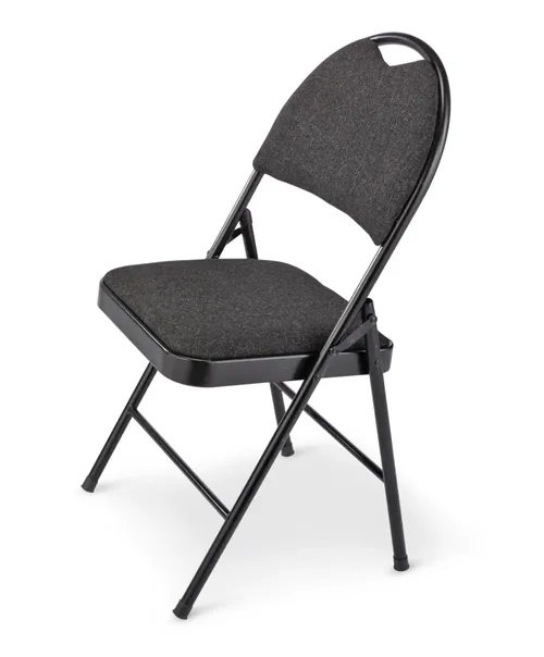 Black Folding Chair, Padded