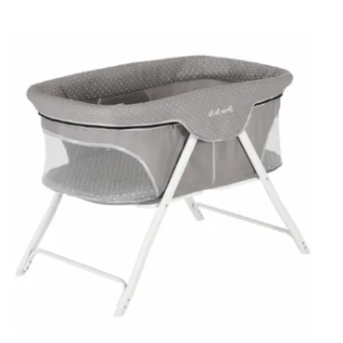 Dream On Me Traveler Portable Poppy Bassinet with Linen