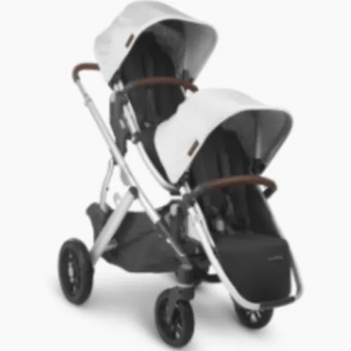UPPAbaby Vista Double Stroller - with 1 Toddler Seat & 1 Rumble Seat and Adapters
