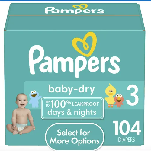 Large Pack Pampers / Huggies / Target Brand Diapers (Approx. 80-100 Diapers)