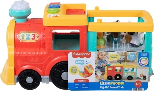 Fisher-Price Little People Big ABC Animal Train, Push-Along Toy Vehicle
