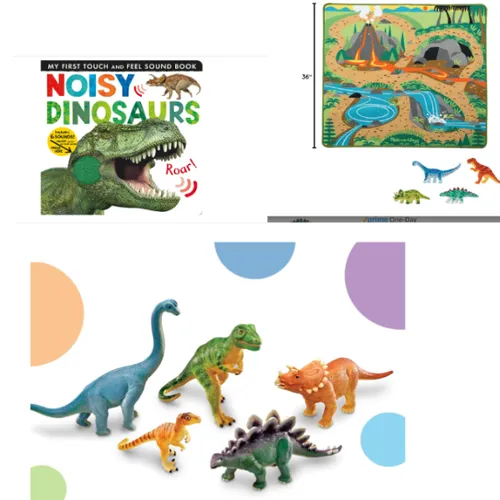 Dinosaur Lover's Package - Figures, Mat, & Book