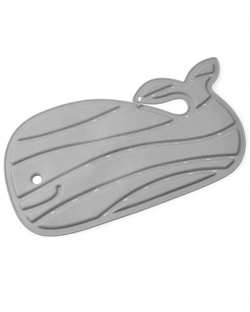 Skip Hop Non-Slip Baby Bath Mat, Moby, Grey, 30x15.5 Inch (Pack of 1)