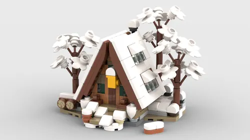 Lego A-frame cabin