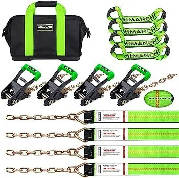 Car Hauling Straps Kit
