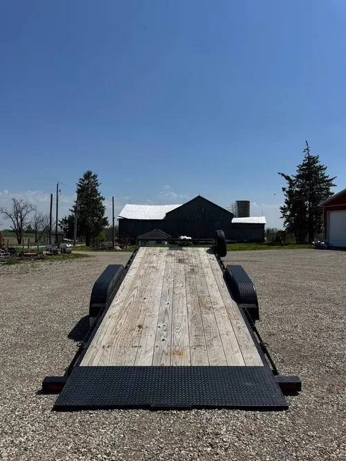 Car Trailer with a Electric Winch