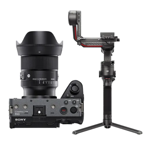 Sony FX3 + 24mm Lens + DJI RS3 Pro