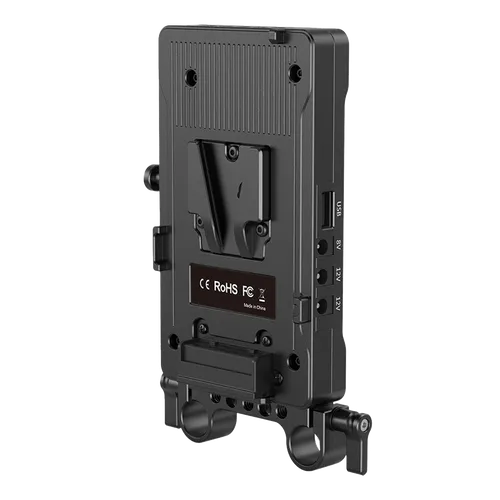 SmallRig V Mount Battery Adapter Plate with Dual 15mm Rod Clamp 3203