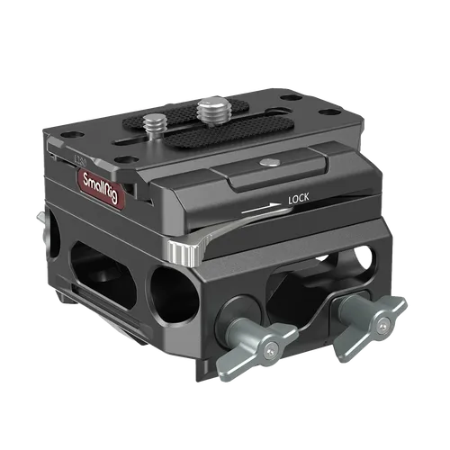 SmallRig Lightweight Baseplate with Dual 15mm Rod Clamp