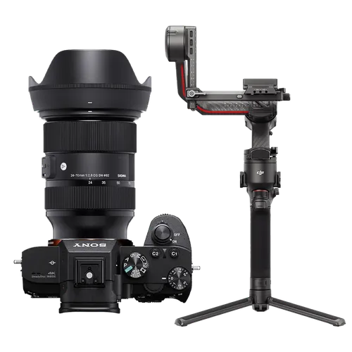 Sony A7III + 24-70mm Lens + DJI RS3 Pro