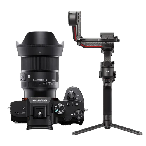 Sony A7III + 24mm Lens + DJI RS3 Pro