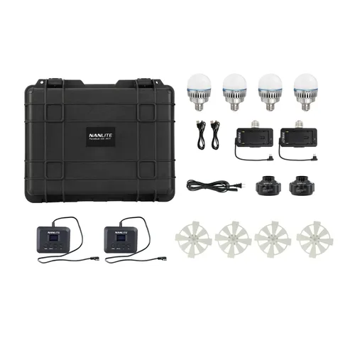 10W PavoBulb 10C E27 RGB LED izzó 4db szett NANLITE