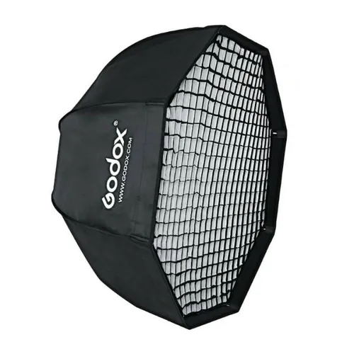 GODOX SB-GUE120 octabox ernyőként nyitható bowens 120cm méhsejtráccsa