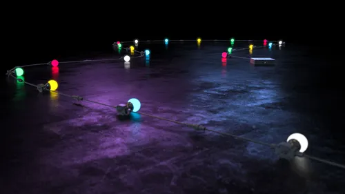 Festoon Lighting RGB x 20 bulbs = 15 meters