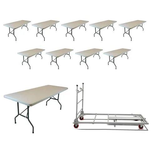 TitanPRO™ Plastic Folding Table - 6' x 30'' Banquet 