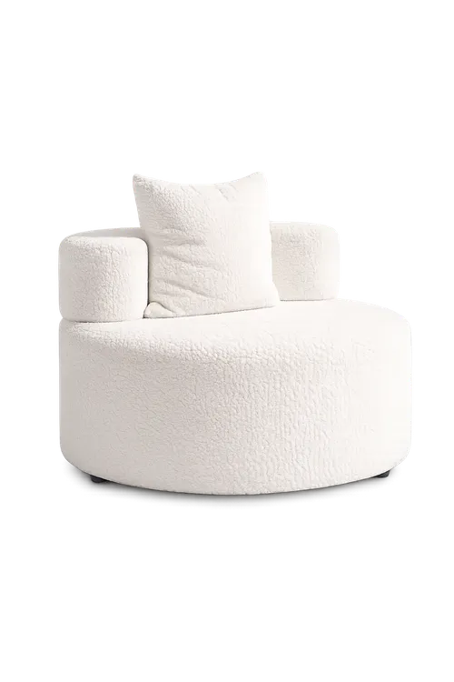 Off-white ottoman