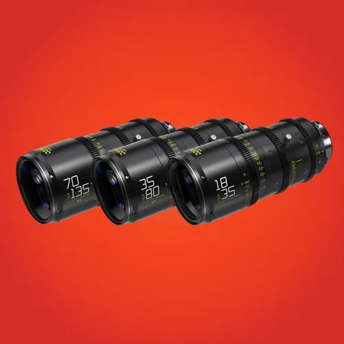 DZOFilm Catta Ace FF 18-35/35-80/70-135mm T2.9 Cine Zoom 3-Lens Bundle (PL/EF)