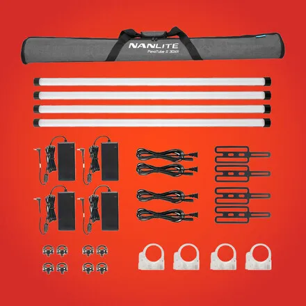 Nanlite Pavoptube II 30x 4', 4-Light Kit