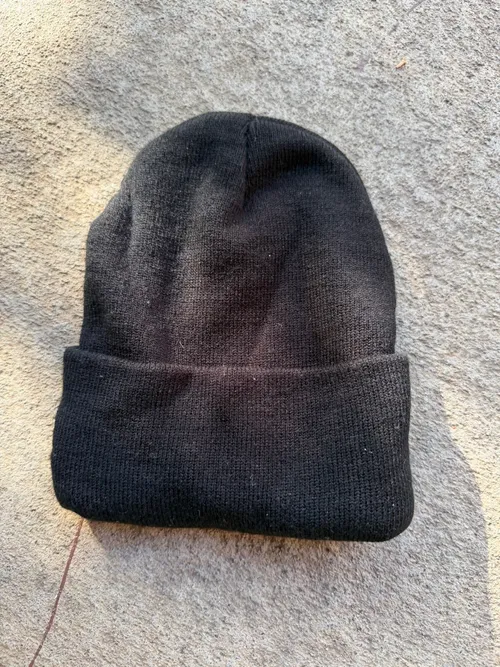 One Size: , Black beanie