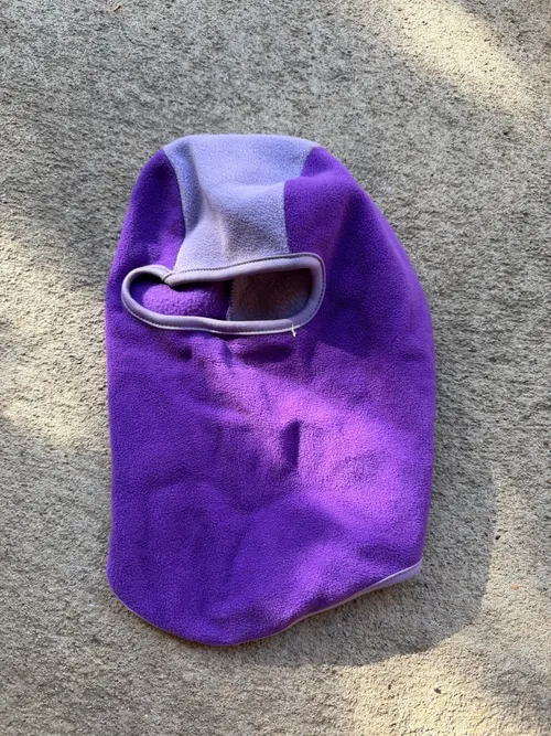 One Size: , Purple balaklava