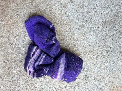 Youth: Smartwool, Purple w/dots - Size Large