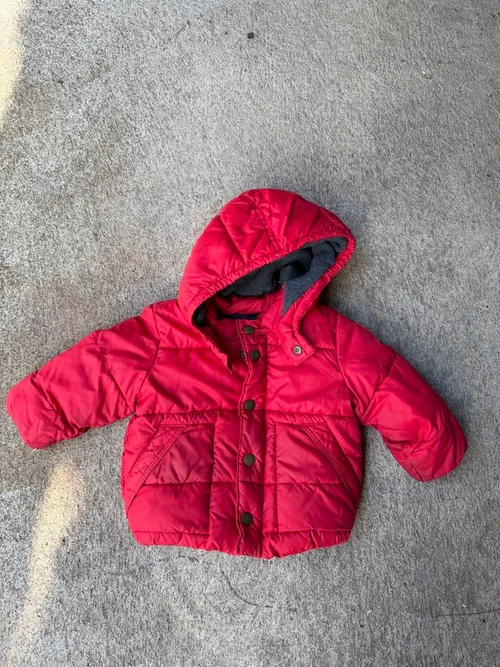 12-18 mo: Baby Gap, Red w/grey fleece lining