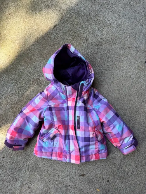 12 mo: Cherokee, Purple pink plaid