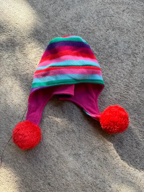 L: Gap Kids, Striped with red dangles