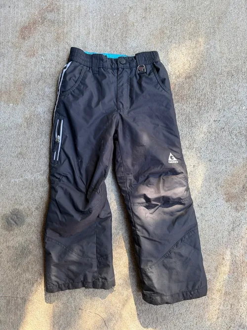 7-8T: Gerry, Black with grey stripes