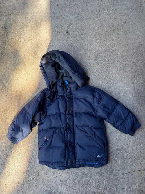 3T: Baby Gap, Navy with grey fleece