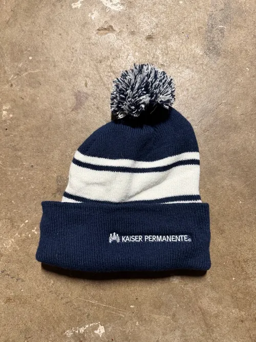 Youth: Kaiser Permanente Beanie (navy/white)