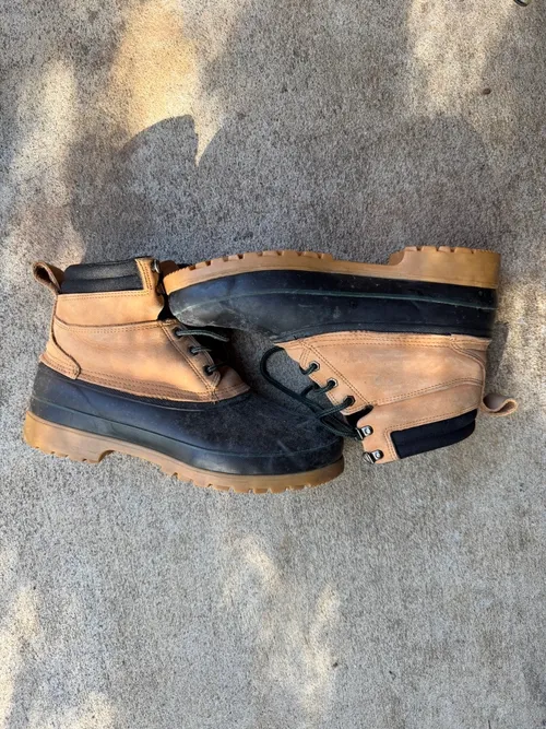 Adult Mens 12: Lands End, Black/Camel