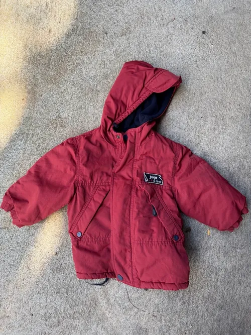 12 mo: Joseph Outdoor, Burgundy with black fleece lining