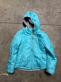 10-12T: Gerry Reversible Jacket (Grey Sherpa / Blue Pattern)