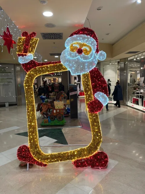 Postazione Selfie con Babbo Natale cm 310x210 cm