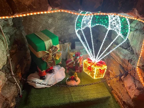 Palloncini in pacco regalo, 80x140 cm decorazione Natale