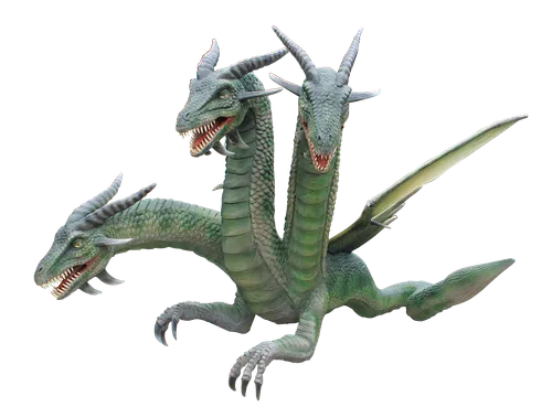 Drago animatronico a 3 teste (mt. 3) a noleggio