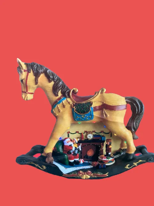 Cavallino natalizio a led