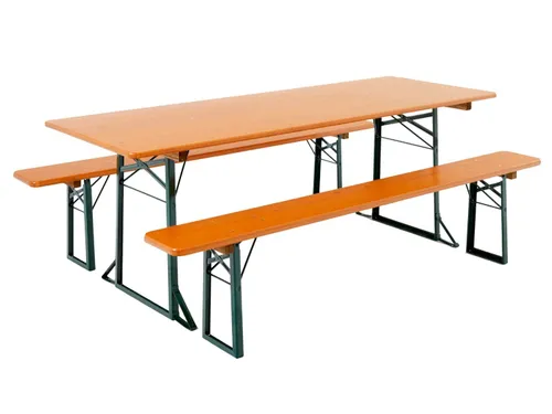 Noleggio tavoli SET birreria completi (tavolo + 2 panche) per eventi