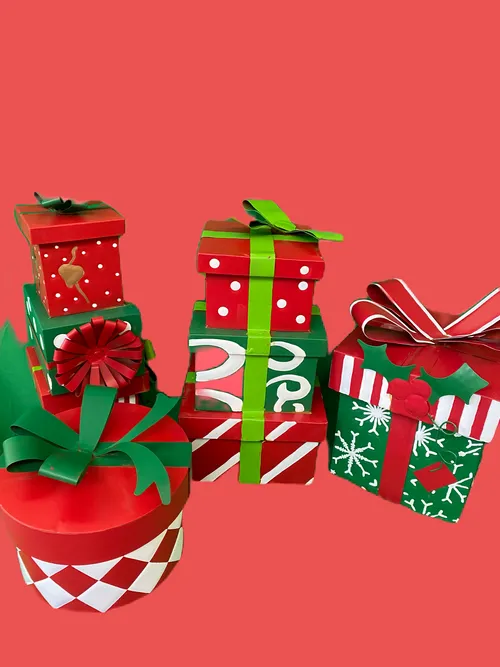 Scatole natalizie in latta varie misure