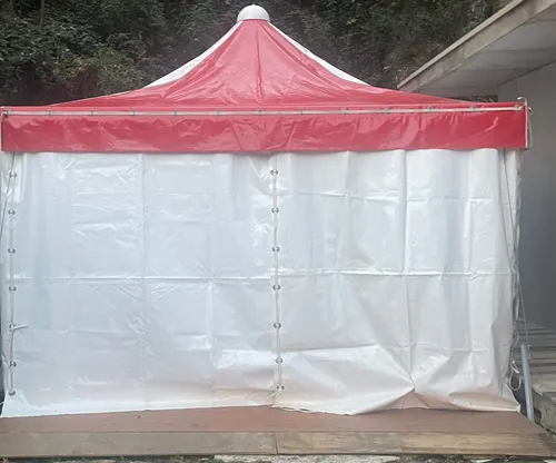 Noleggio pagoda mt. 4x4 bianco e rosso verbania novara vco ossola