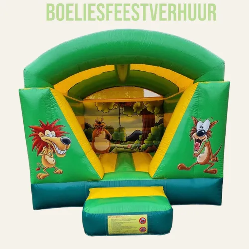 Springkussen jungle met dak