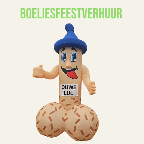 Ouwe lul met condoom op kop