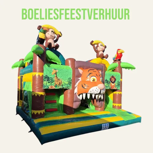 Springkussen Twinslide Jungle