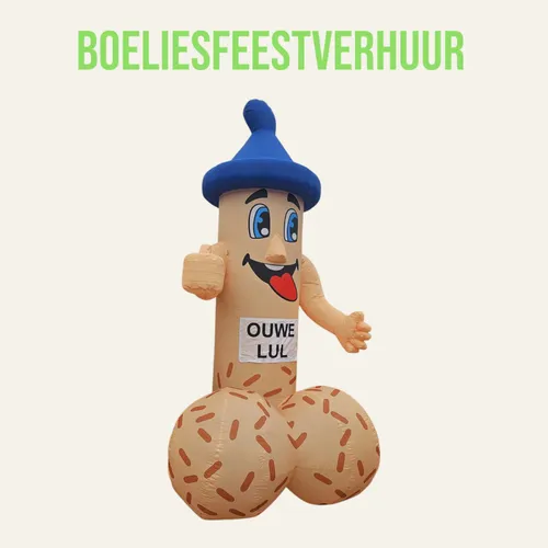 Ouwe lul met condoom op kop